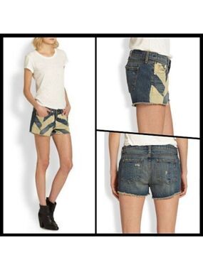 Rag & Bone ’El Capitan' Chevron Cut-Off Shorts